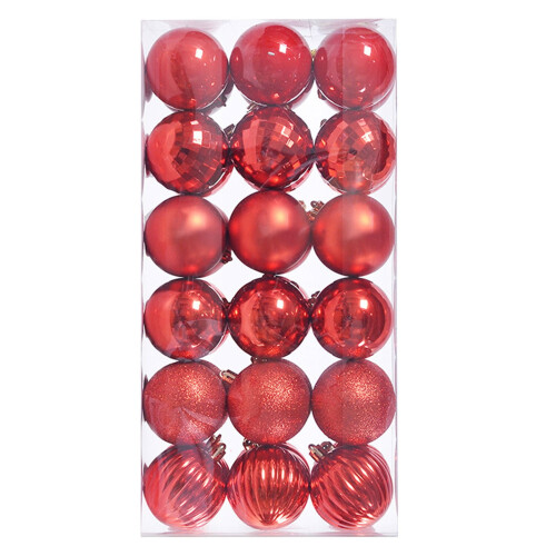 Boules de Noël décoratives 30 mm incassables, lot de 36 2