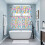 Easter Kitchen Curtains and Valances Set Blue Pink Orange 4