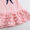 Robe pour fille à manches courtes, boutonnée, col cranté, décontractée 8