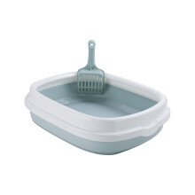 Semi-Closed Cat Litter Box with Scoop 15.74" x 13.18" x