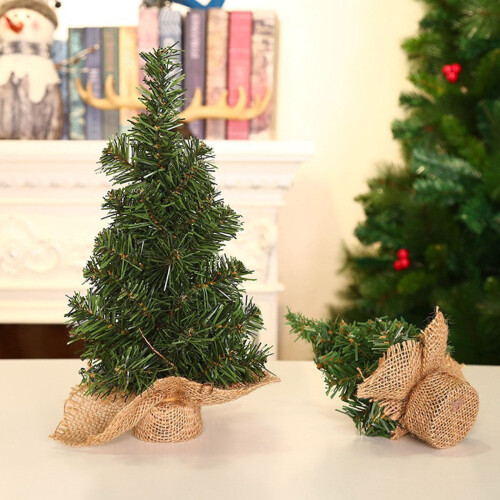 Mini Christmas Tree Artificial 16 Inch Green Pine Table 2