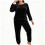 Women's Plus Size Flannel Pajama Set Long Sleeve Pants 3