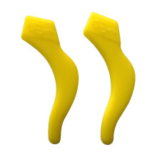 Silicone Glasses Grips Anti-Slip Ear Hooks 2-Pack Yellow