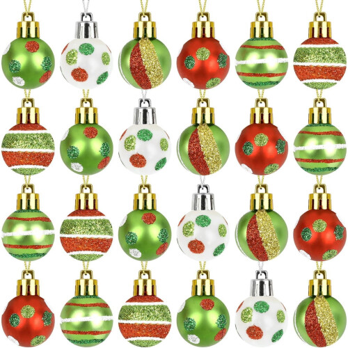 Décorations de Noël en forme de bonbons incassables (24 pièces) 2