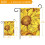 Gartenflagge mit nahtlosem gelbem Sonnenblumenmuster, doppelseitig 3