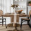 Chemin de table bohème en macramé 274 cm (108 pouces) à pompons rustiques 7