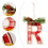 Décorations de Noël en bois, alphabet A-Z, 26 pièces 6