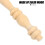 Wooden Spindle Baluster Light Brown 2 pcs 4