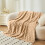 Purple Soft Bed Blanket 100x150cm Lightweight Throw (1 2