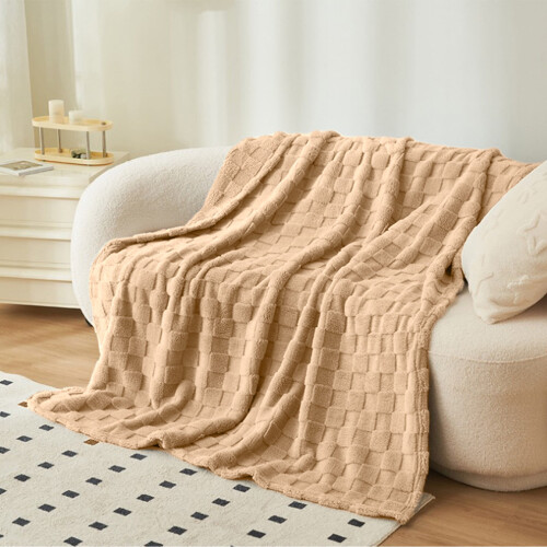 Purple Soft Bed Blanket 100x150cm Lightweight Throw (1 1