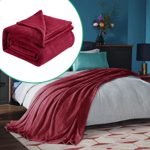Grey Fleece Throw Blanket 40x60 inch Soft Plush Microfiber 2