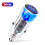 Car Charger USB PD Fast Charging Adapter White Blue 12-30V 8