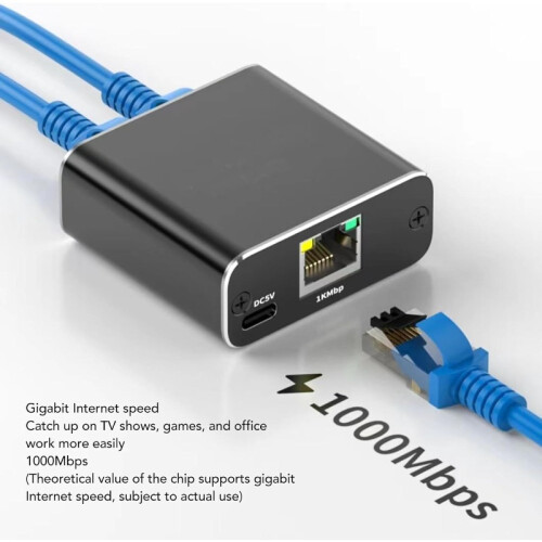 Splitter per cavo Ethernet RJ45 1000Mbps1to2 2