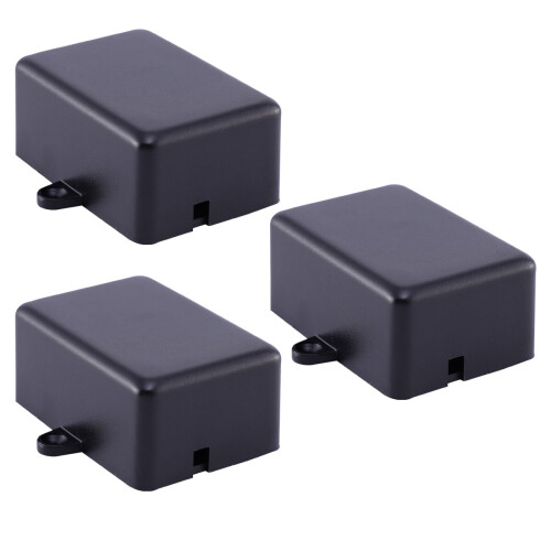 Electrical Junction Box Enclosure Case Black 3 pcs