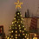 Lighted Silver Iron Christmas Tree Topper Star 5-Pointed 5