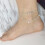 Women's 925 Sterling Silver Anklet with Boho Beads 6