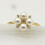 Sterling Silver Pearl Flower Ring for Women, CZ, Shell 2
