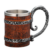 Insulated Stainless Steel Beer Cup Retro Design 24oz
