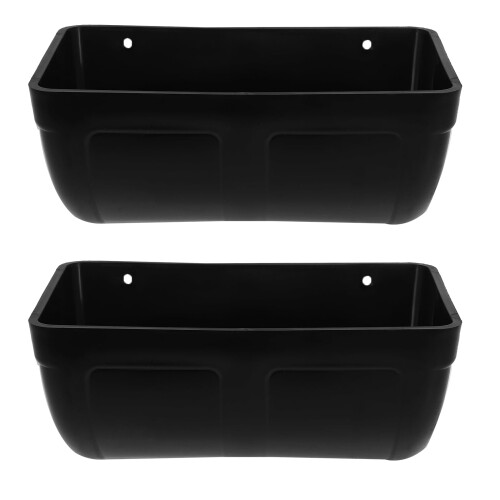 Plastic Chicken Feeder Poultry Feeding Container 2 Sets