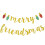 Guld Merry Friendsmas Banner Juldekoration 1