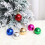 Blue Christmas Ornament Set Plastic Balls 12 pcs 3 cm 4