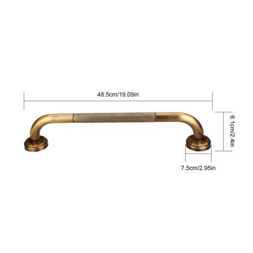 EBTOOLS Bathtub Handrail Brass Safety Grab Bar 1