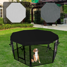 Dog Playpen Cover Sun Rain Proof 24In 8-Panel Heavy-Duty