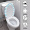 WC-Deckelbezug, gestreift, dehnbar, 1 Stück 3