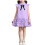 Mädchenkleid, kurzärmelig, geknöpft, akademischer Stil 2