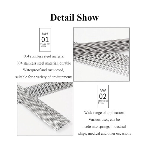 Stainless Steel Spring Wire Hard Straight Wire 0.4-2.0 mm 2