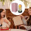 Rose Galaxy préservée sous dôme de verre avec éclairage LED 2