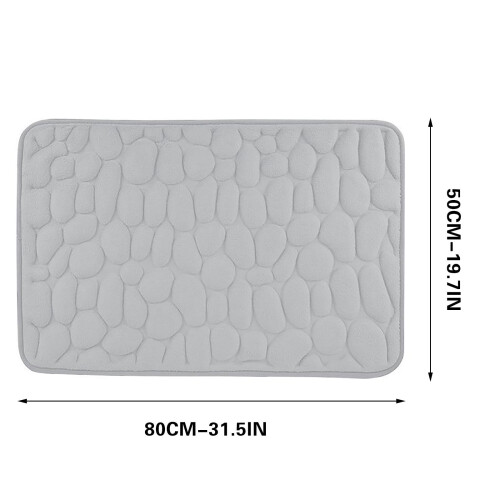 Badmat van traagschuim, beige, 20x31 inch 2