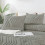 Medium Grey Boho Tufted Comforter Set King 3-Piece 4