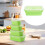 Ensemble de boîtes de conservation en silicone de 1200 ml 8