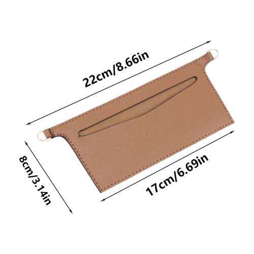 Kit d'organisation pour portefeuille, marron, 19 x 17 x 8 cm 1