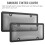Clear Tinted License Plate Cover Smoked Bubble Shield 2 Pack 7