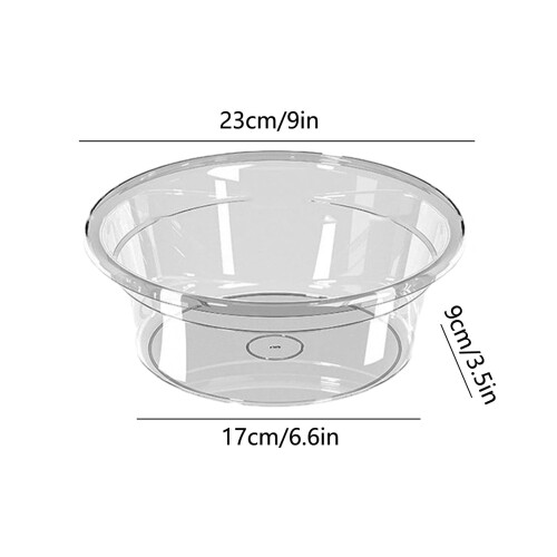 Round PP Wash Basin 9 x 6.6 x 3.5 in Stackable Dishpan 2