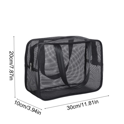 Φορητή τσάντα οργάνωσης για ντους Mesh Caddy σε μαύρο χρώμα 2