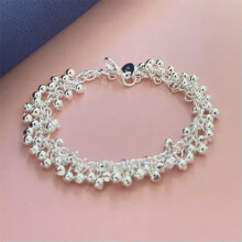 925 Silver Charm Bracelet Bangle 1 Piece