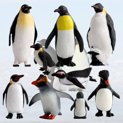 Penguin Figurine Plastic Arctic Animal Toy 1 PC