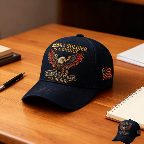 Eagle Printed Baseball Cap for Men Veterans, Commemorative