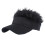 Sun Visor Cap with Fake Spiked Hair Adjustable Baseball Hat 6