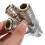 Pneumatic 3-Way Air Manifold Quick Coupler Steel 6