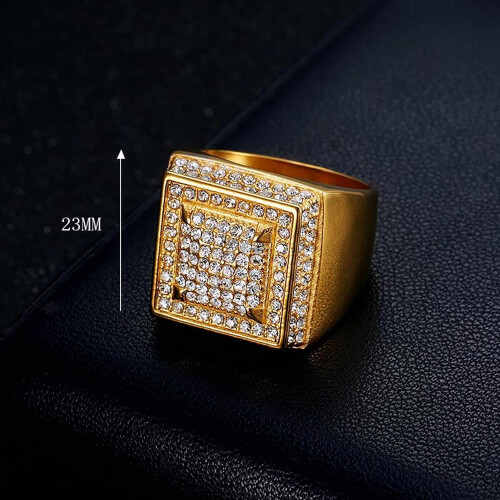 Men's Smooth Double-Layer Wedding Ring 1 Pc 2