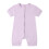 Baby Rompers Solid Color Front Zipper Short Sleeve Jumpsuit 1