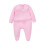 Baby Romper Soft Long Sleeve Footed Jumpsuit Solid Color 1