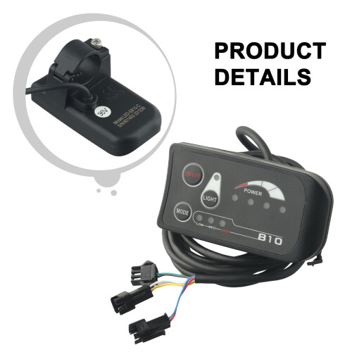 Electric Bicycle LED Display Controller 24V 36V 48V Black 1