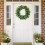 Artificial Eucalyptus Wreath 17 Inch Green with White 5
