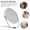 ROSENICE Double-Sided Folding Handheld Makeup Mirror with 8