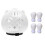 Cat Muzzle Breathable Transparent Head Cover with 4 1